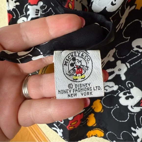 Vintage Mickey Mouse Scarf 100% Polyester - Picture 2 of 4